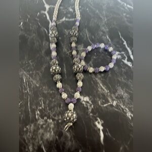 Purple and White Crystal Set🔥🔥🔥